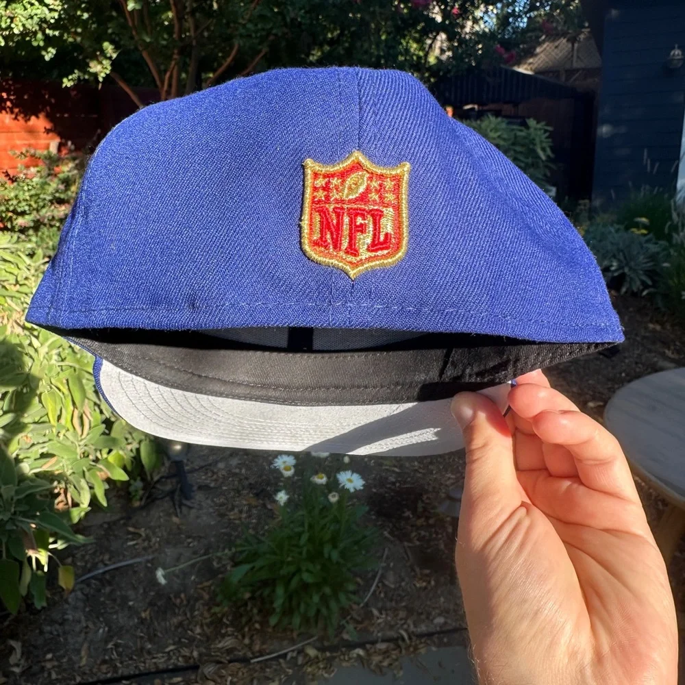 🏈🏟️NFL San Francisco 49ers New Era Fitted Hat 7 1/2 Football Cap🧢🇺🇸 - Picture 3 of 4